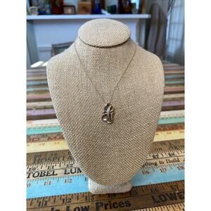 Jared 10K Yellow Gold Diamond 18” Necklace Infinity Heart Marked Genuine $350